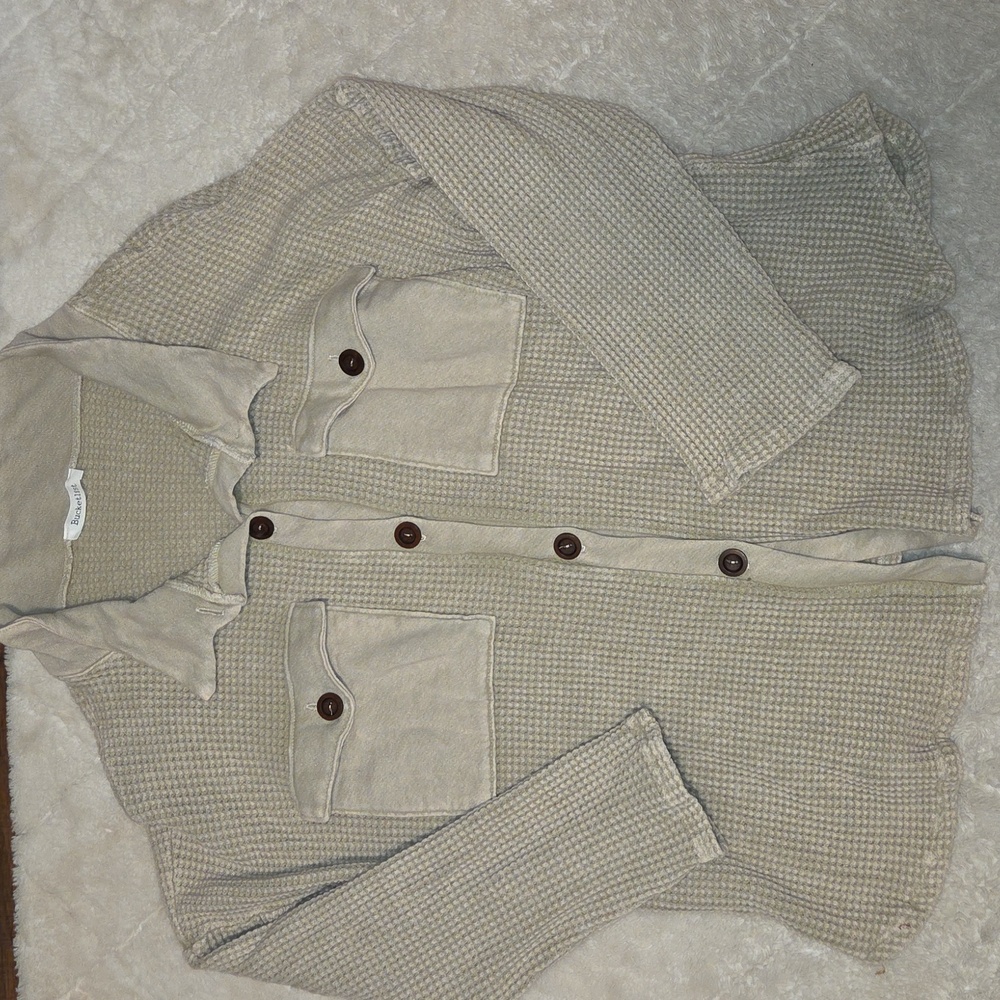 Apricot Lane Button Down Waffle shirt